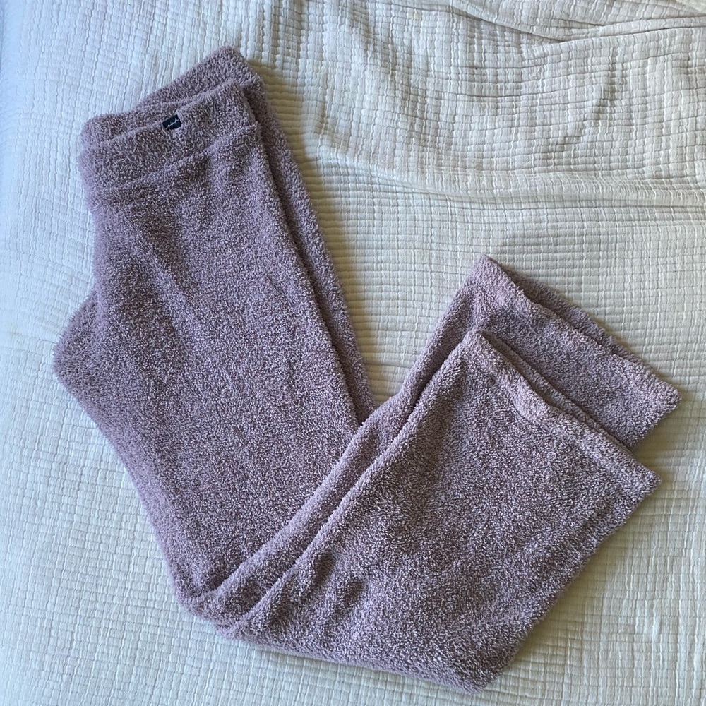 Pink- Victoria’s Secret Sherpa pajama pant in purple
